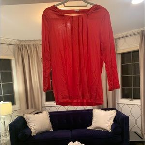 Reddish Orange Comfy Top